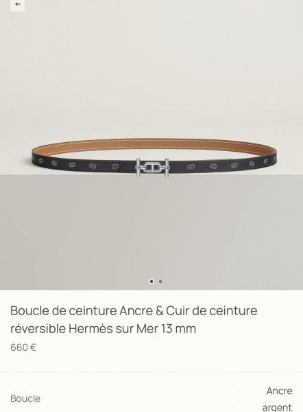 réplica,joyas,joyería,1:1,replica,fake,lujo,barato Nuevo hardware de la boutique ANCRE con cinturón de mujer Hermes de cuero Epsom importado de 13 mm de ancho (BSACK)