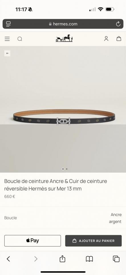 réplica,joyas,joyería,1:1,replica,fake,lujo,barato réplica,joyas,joyería,1:1,replica,fake,lujo,barato Nuevo hardware de la boutique ANCRE con cinturón de mujer Hermes de cuero Epsom importado de 13 mm de ancho (BSACK)