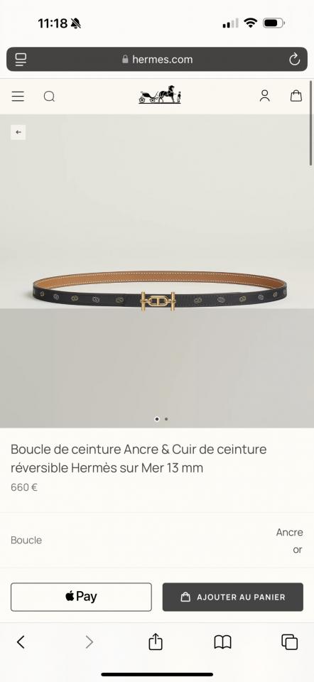 réplica,joyas,joyería,1:1,replica,fake,lujo,barato réplica,joyas,joyería,1:1,replica,fake,lujo,barato Nuevos herrajes de la boutique ANCRE con cuero Epsom importado, ancho de 13 mm, cinturón de mujer Hermes (GKCA2)