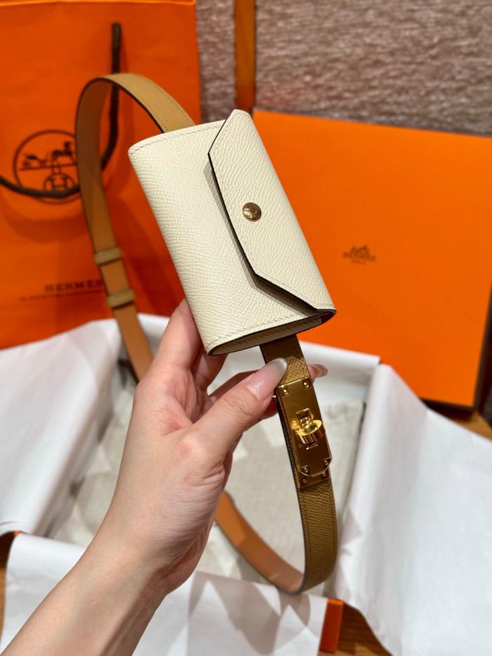réplica,joyas,joyería,1:1,replica,fake,lujo,barato réplica,joyas,joyería,1:1,replica,fake,lujo,barato Riñonera pequeña con hebilla Kelly de Hermes (nuevo cinturón H) (BI6R7)