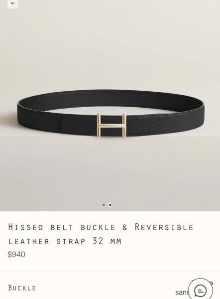 réplica,joyas,joyería,1:1,replica,fake,lujo,barato Cinturón Hermès para hombre Hisseo Belt-Togo-32 mm (PCWL8)