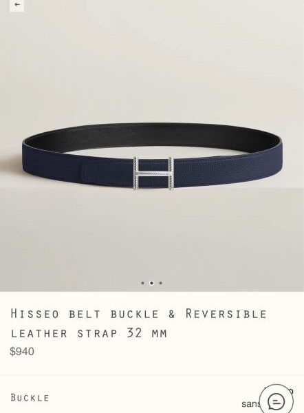 réplica,joyas,joyería,1:1,replica,fake,lujo,barato Cinturón Hermès para hombre Hisseo Belt-Togo-32 mm (RBPEP)