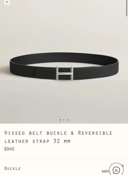 réplica,joyas,joyería,1:1,replica,fake,lujo,barato Cinturón Hermès para hombre Hisseo Belt-Togo-32 mm (XBR57)