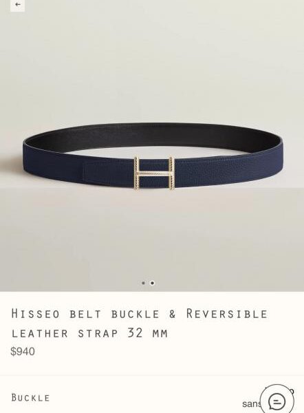 réplica,joyas,joyería,1:1,replica,fake,lujo,barato Cinturón Hermès para hombre Hisseo Belt-Togo-32 mm (XFXAS)