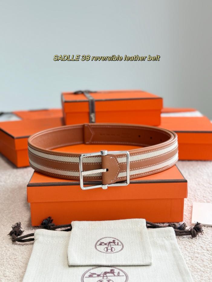 réplica,joyas,joyería,1:1,replica,fake,lujo,barato réplica,joyas,joyería,1:1,replica,fake,lujo,barato Cinturón reversible de piel SADLLE 38, de piel de becerro Epsom y lona H, de doble cara (2YKUG)
