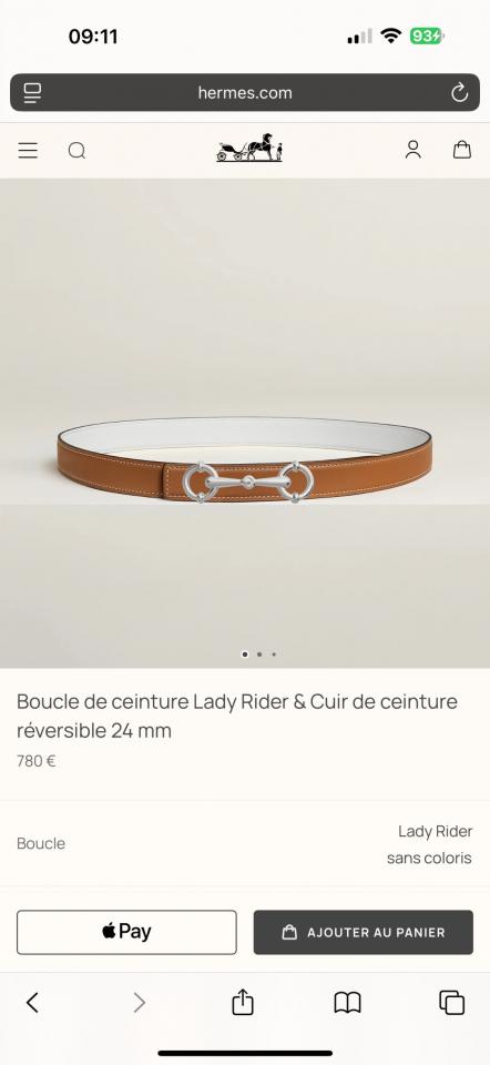 réplica,joyas,joyería,1:1,replica,fake,lujo,barato réplica,joyas,joyería,1:1,replica,fake,lujo,barato Nuevo hardware boutique Lady Rider con cuero Epsom importado, ancho de 24 mm, cinturón de mujer Hermes con (TR7X4)
