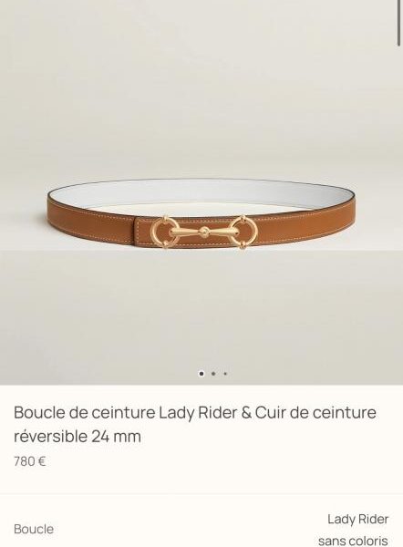réplica,joyas,joyería,1:1,replica,fake,lujo,barato Nuevo cinturón de herrajes de boutique Lady Rider con cuero Epsom importado de 24 mm de ancho para mujer de Hermes (ZHW1H)