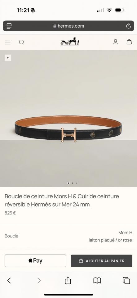 réplica,joyas,joyería,1:1,replica,fake,lujo,barato réplica,joyas,joyería,1:1,replica,fake,lujo,barato Cinturón Hermes para mujer, nuevo MORS H, herrajes de primera calidad, piel Epsom importada, ancho de 24 mm (IJNCV)