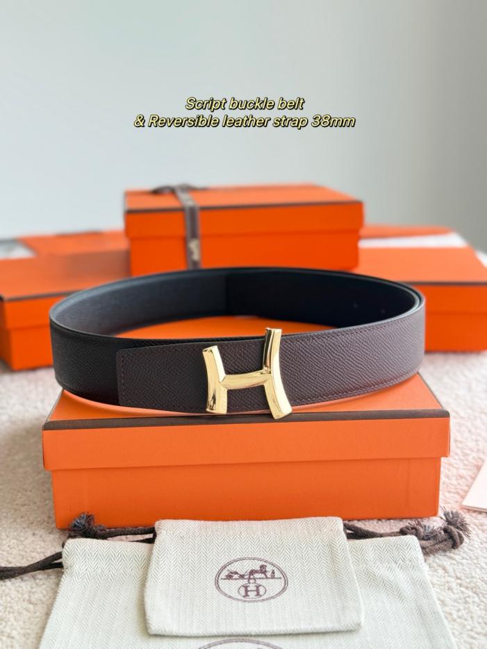 réplica,joyas,joyería,1:1,replica,fake,lujo,barato réplica,joyas,joyería,1:1,replica,fake,lujo,barato Cinturón para hombre SCRIPT con herrajes premium y cuero Epsom importado, color negro y rojo sillín, ancho de 38 mm (M2AN0)