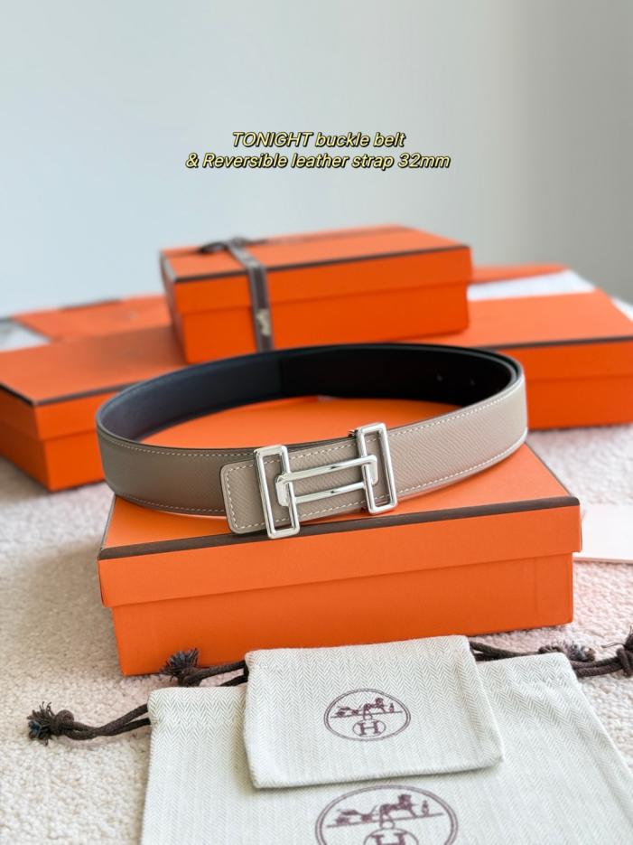 réplica,joyas,joyería,1:1,replica,fake,lujo,barato réplica,joyas,joyería,1:1,replica,fake,lujo,barato Cinturón para hombre de 32 mm con herrajes premium TONIGHT de piel Epsom importada (B7KS7)