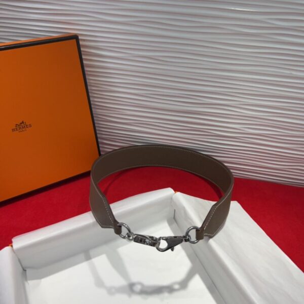 réplica,joyas,joyería,1:1,replica,fake,lujo,barato Detalles de la correa de hombro de bolsillo Kelly de Hermès Correa de hombro de piel Swift y Epsom TC (6FYNU)