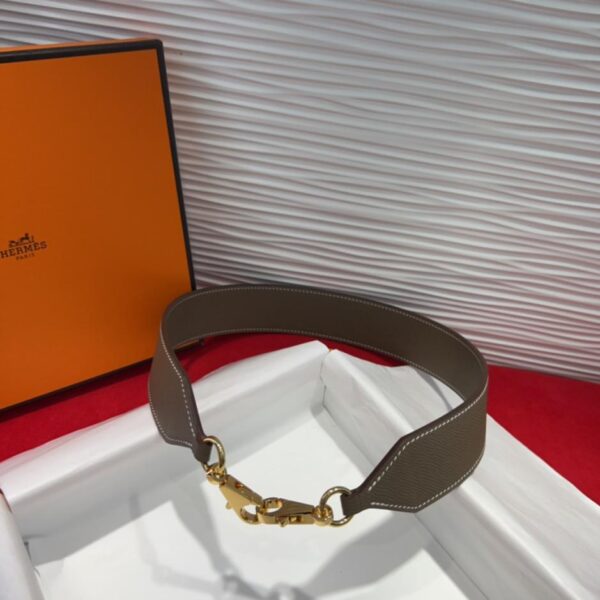 réplica,joyas,joyería,1:1,replica,fake,lujo,barato Detalles de la correa de hombro de bolsillo Kelly de Hermès Correa de hombro de piel Swift y Epsom TC (DNXBO)