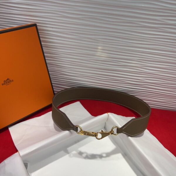 réplica,joyas,joyería,1:1,replica,fake,lujo,barato Detalles de la correa de hombro de bolsillo Kelly de Hermès Correa de hombro de piel Swift y EpsomTC (ZHTWD)
