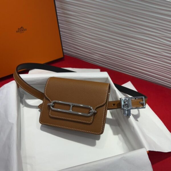 réplica,joyas,joyería,1:1,replica,fake,lujo,barato Cinturón de piel de vacuno importada de Hermès para mujer, hilo encerado cosido a mano exclusivo de Hermès (5QAHQ)