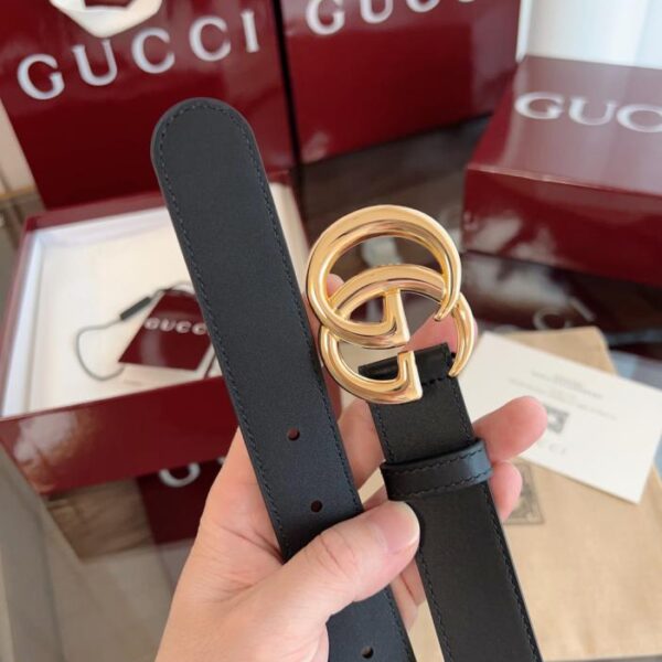 réplica,joyas,joyería,1:1,replica,fake,lujo,barato Capa superior de piel de becerro GUCCI Surface de 3,0 cm de ancho (Y183C)