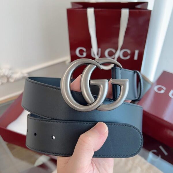 réplica,joyas,joyería,1:1,replica,fake,lujo,barato GUCCI Piel de becerro clásica grabada, ancho 4,0 cm (EQMGR)