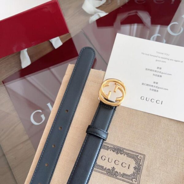 réplica,joyas,joyería,1:1,replica,fake,lujo,barato Capa superior de piel de becerro GUCCI Surface de 2,5 cm de ancho (ERYMH)