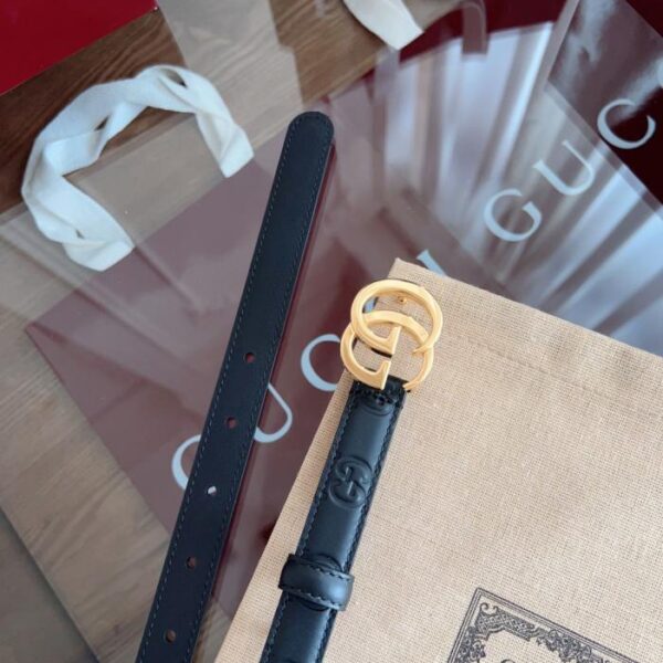 réplica,joyas,joyería,1:1,replica,fake,lujo,barato Capa superior de piel de becerro GUCCI Surface de 2,0 cm de ancho (VJZWD)