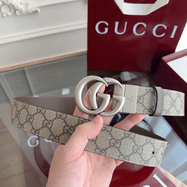 réplica,joyas,joyería,1:1,replica,fake,lujo,barato Gucci 626974 K9GST Supreme – Monograma de PVC en color albaricoque con estampado de piel de cerdo, ancho 3,7 cm (JUCRC)