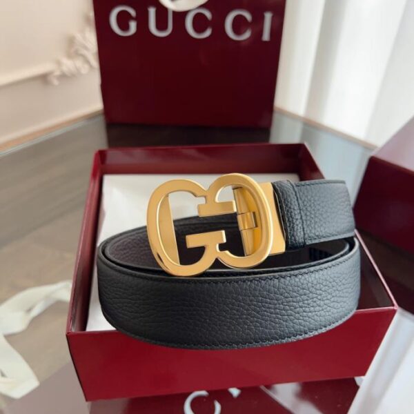réplica,joyas,joyería,1:1,replica,fake,lujo,barato Cinturón automático Gucci con hebilla lisa de 35 mm de ancho (3EROX)