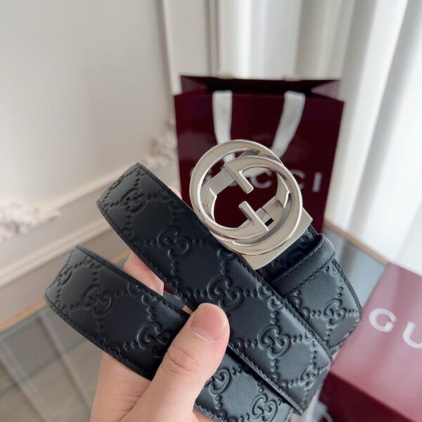 réplica,joyas,joyería,1:1,replica,fake,lujo,barato Cinturón automático Gucci con hebilla lisa, ancho de 35 mm (ZXZUQ)