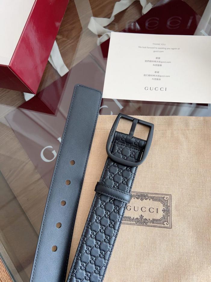 réplica,joyas,joyería,1:1,replica,fake,lujo,barato réplica,joyas,joyería,1:1,replica,fake,lujo,barato Gucci 🇫🇷Piel de vacuno negra original francesa 4,0 cm (C6G0M)