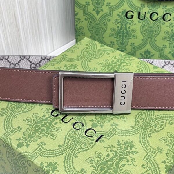 réplica,joyas,joyería,1:1,replica,fake,lujo,barato Gucci presenta una variedad de cinturones para hombre con hebilla rectangular de doble cara (ICPIL)