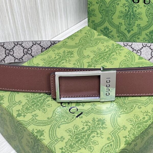réplica,joyas,joyería,1:1,replica,fake,lujo,barato Gucci presenta una variedad de cinturones para hombre con hebilla rectangular de doble cara (MJ0VU)