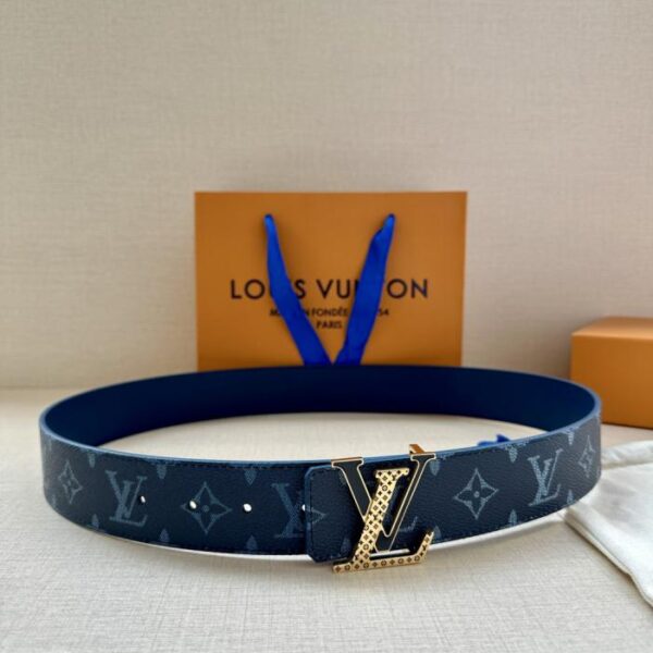 réplica,joyas,joyería,1:1,replica,fake,lujo,barato Cinturón de doble cara LV Initiales, ancho 4.0 (Y5VVQ)