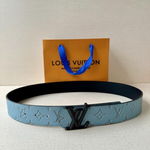 réplica,joyas,joyería,1:1,replica,fake,lujo,barato Cinturón reversible LV Dimension Monogram Heritage de 4.0 de ancho (QV03D)