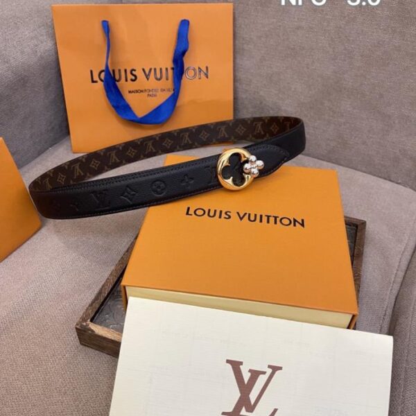réplica,joyas,joyería,1:1,replica,fake,lujo,barato Cinturón reversible Louis Vuitton de 3,0 cm (LC3HO)