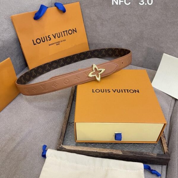 réplica,joyas,joyería,1:1,replica,fake,lujo,barato Cinturón reversible Louis Vuitton de 3,0 cm (VHQAH)