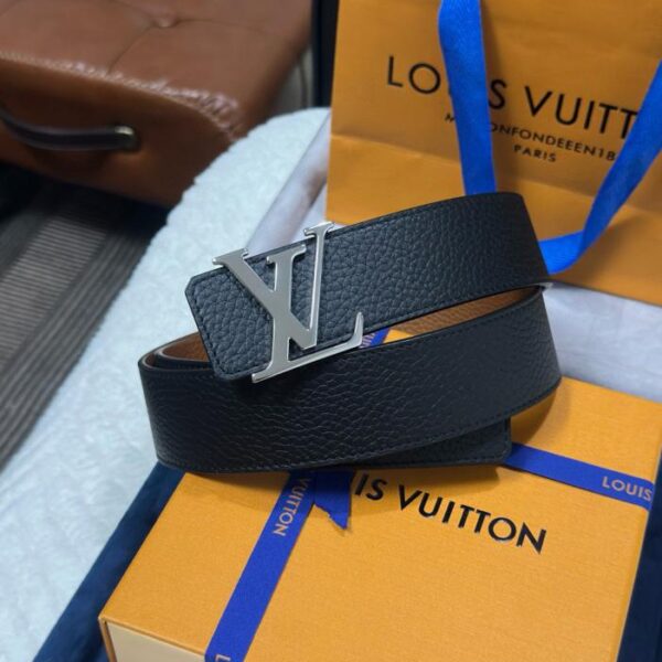 réplica,joyas,joyería,1:1,replica,fake,lujo,barato Bolso Louis Vuitton reversible Lychee Togo de 4,0 cm de ancho con hebilla LV de lujo (BWSVR)
