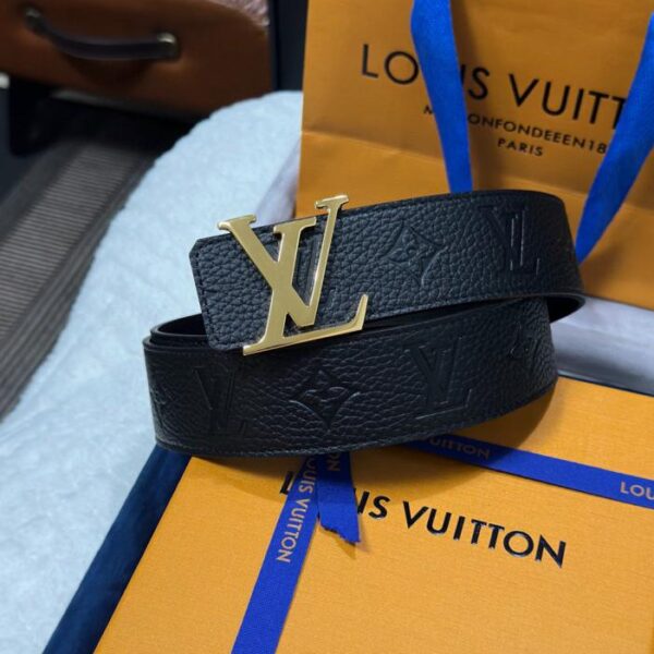 réplica,joyas,joyería,1:1,replica,fake,lujo,barato Bolso Louis Vuitton reversible Lychee Togo de 4,0 cm de ancho con hebilla LV de lujo (RQKEA)