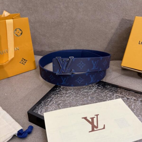 réplica,joyas,joyería,1:1,replica,fake,lujo,barato Cinturón LV para hombre, ancho 4 cm (BUBHX)