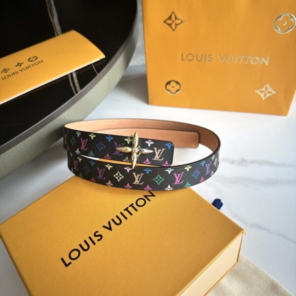 réplica,joyas,joyería,1:1,replica,fake,lujo,barato Cinturón original de mujer LOUIS VUITTON, nuevo modelo, ancho 25 mm (YXOWK)