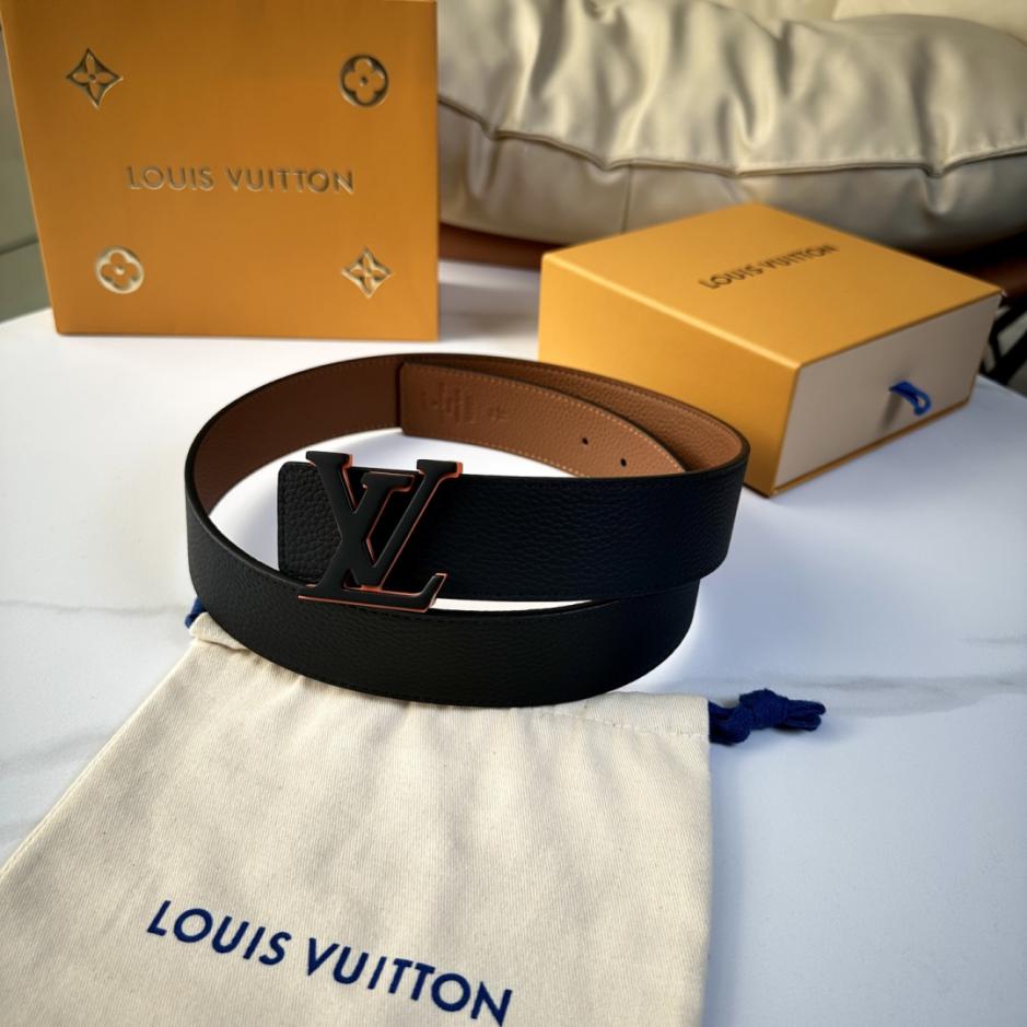 réplica,joyas,joyería,1:1,replica,fake,lujo,barato réplica,joyas,joyería,1:1,replica,fake,lujo,barato Cinturón original de LOUIS VUITTON para hombre, 40 mm de ancho (KCEST)