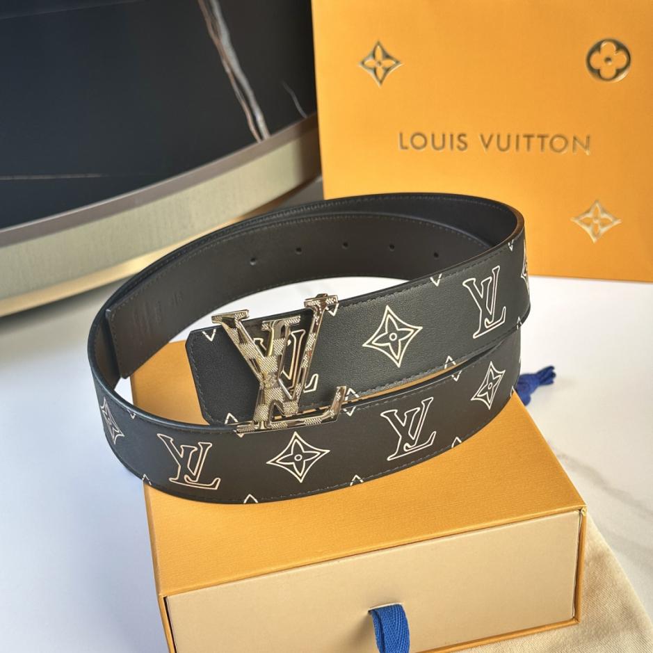 réplica,joyas,joyería,1:1,replica,fake,lujo,barato réplica,joyas,joyería,1:1,replica,fake,lujo,barato Cinturón original LOUIS VUITTON para hombre, ancho 40 mm (KDXSU)