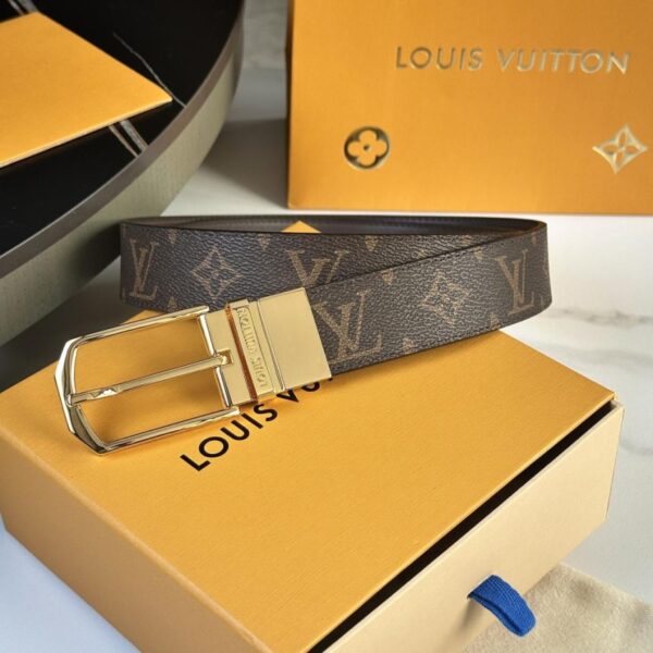 réplica,joyas,joyería,1:1,replica,fake,lujo,barato Cinturón original LOUIS VUITTON para hombre, 35 mm de ancho (HN5LP)