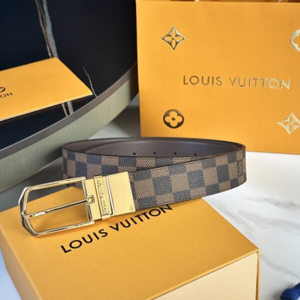 réplica,joyas,joyería,1:1,replica,fake,lujo,barato Cinturón original de LOUIS VUITTON para hombre, nuevo modelo, ancho 35 mm (M4B4Q)