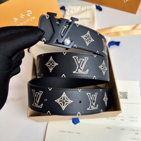 réplica,joyas,joyería,1:1,replica,fake,lujo,barato Cinturón original LOUIS VUITTON para hombre, ancho 40 mm (ZKIU3)
