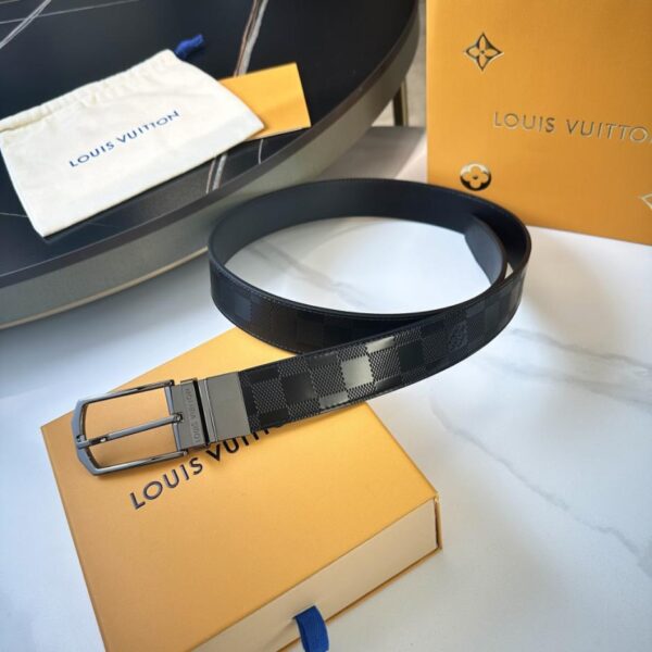 réplica,joyas,joyería,1:1,replica,fake,lujo,barato Cinturón original para hombre LOUIS VUITTON de 35 mm de ancho (BJIM7)