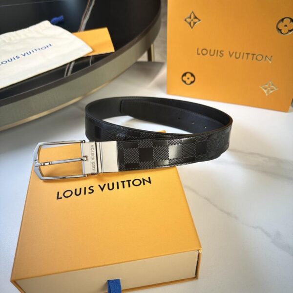 réplica,joyas,joyería,1:1,replica,fake,lujo,barato Cinturón original para hombre LOUIS VUITTON de 35 mm de ancho (MG21S)