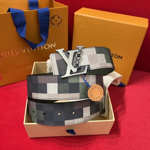 réplica,joyas,joyería,1:1,replica,fake,lujo,barato Cinturón resistente LOUIS VUITTON para hombre, ancho 4 cm (B2CO9)