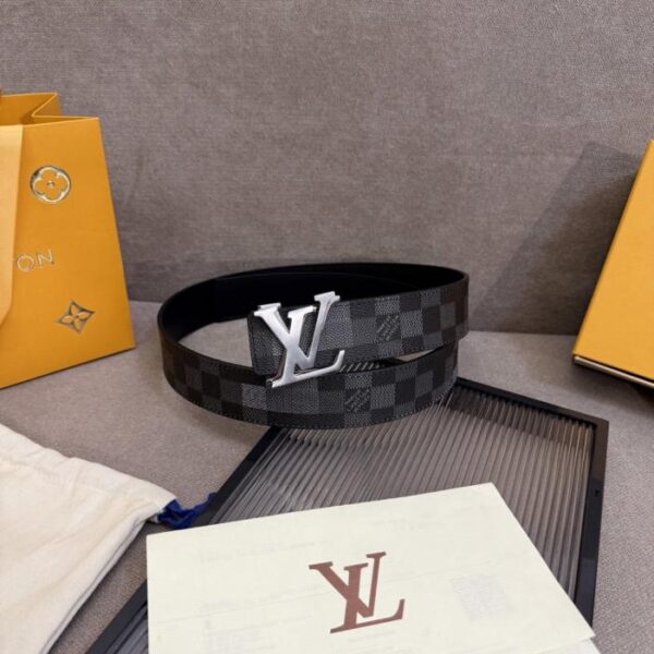 réplica,joyas,joyería,1:1,replica,fake,lujo,barato Cinturón resistente LOUIS VUITTON para hombre, ancho 4 cm (PRAT3)