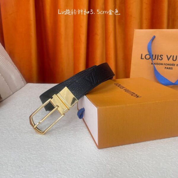 réplica,joyas,joyería,1:1,replica,fake,lujo,barato Louis Vuitton, tela clásica original de la marca en gris con letras y suela de cuero negro, ancho 3,0 cm (ERJUZ)