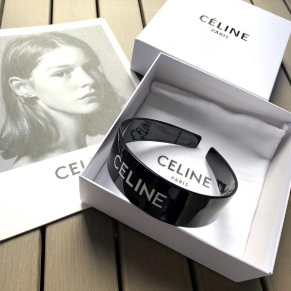 réplica,joyas,joyería,1:1,replica,fake,lujo,barato Sitio web oficial de Celine: nueva versión de alta gama, diadema con letras, versátil, negro y hermoso rosa, dos colores opcionales, 1 caja (H0IGB)