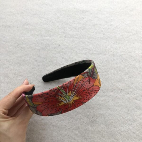 réplica,joyas,joyería,1:1,replica,fake,lujo,barato Diadema ancha con estampado floral Gucci (1 unidad/bolso sencillo) (2KXSD)