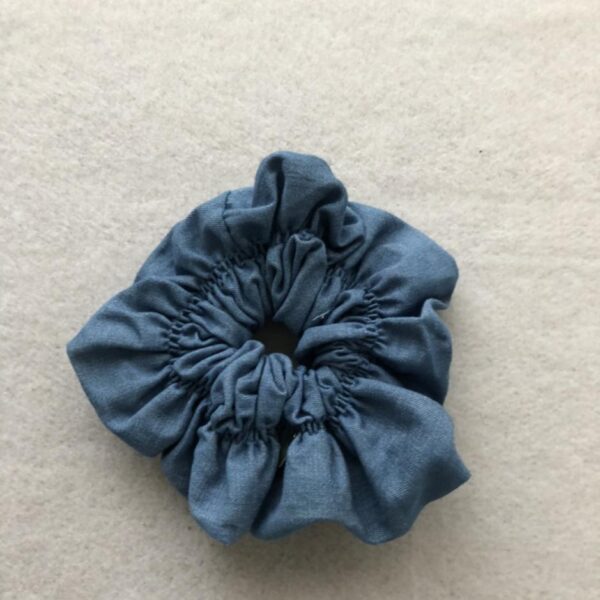 réplica,joyas,joyería,1:1,replica,fake,lujo,barato Banda para el cabello plisada de mezclilla de nicho, 1 pieza/bolsa simple (E2XGS)
