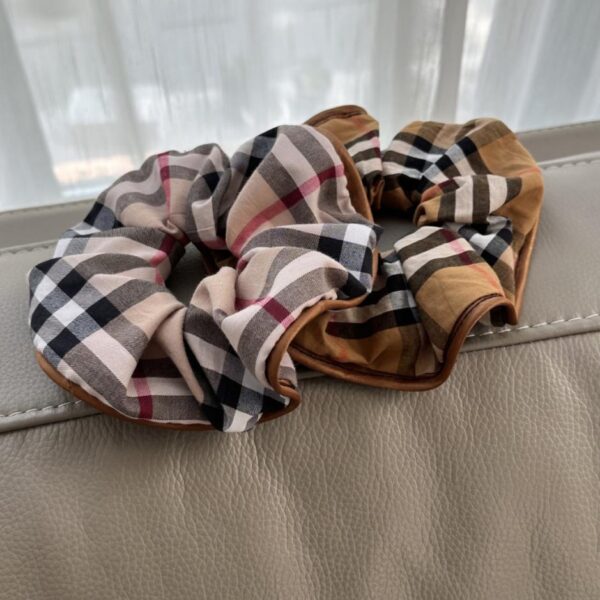 réplica,joyas,joyería,1:1,replica,fake,lujo,barato Coletero Burberry de cuadros marrones (1 unidad/bolsa sencilla) (BWDF9)